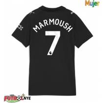 Camiseta Manchester City Omar Marmoush #7 Visitante Equipación para mujer 2025-26 manga corta